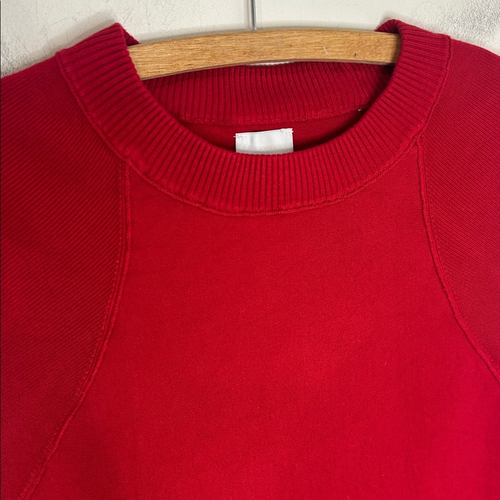 ANTHROPOLOGIE Maeve Knit Muscle Peplum Tank Top Red Size Small - Picture 15 of 16